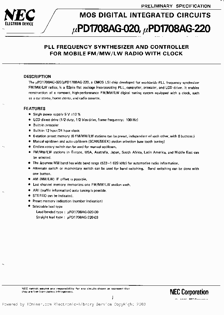 UPD1708AG-220-03_3264262.PDF Datasheet