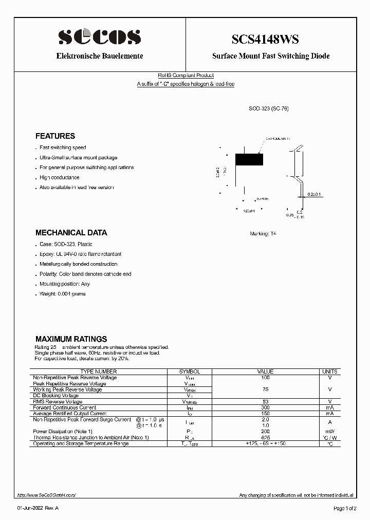 SCS4148WS_3266179.PDF Datasheet