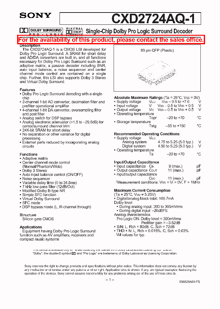 CXD2724AQ-1_3266329.PDF Datasheet