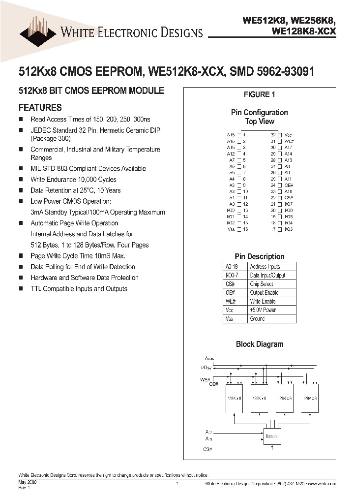 WE512K8_3266614.PDF Datasheet