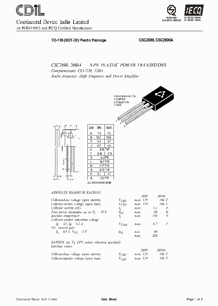 CSC2690AR_3268320.PDF Datasheet