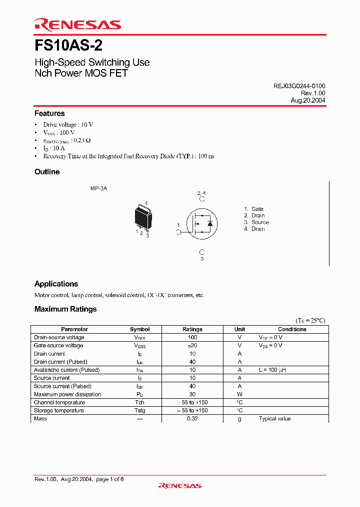 FS10AS-2_3269324.PDF Datasheet