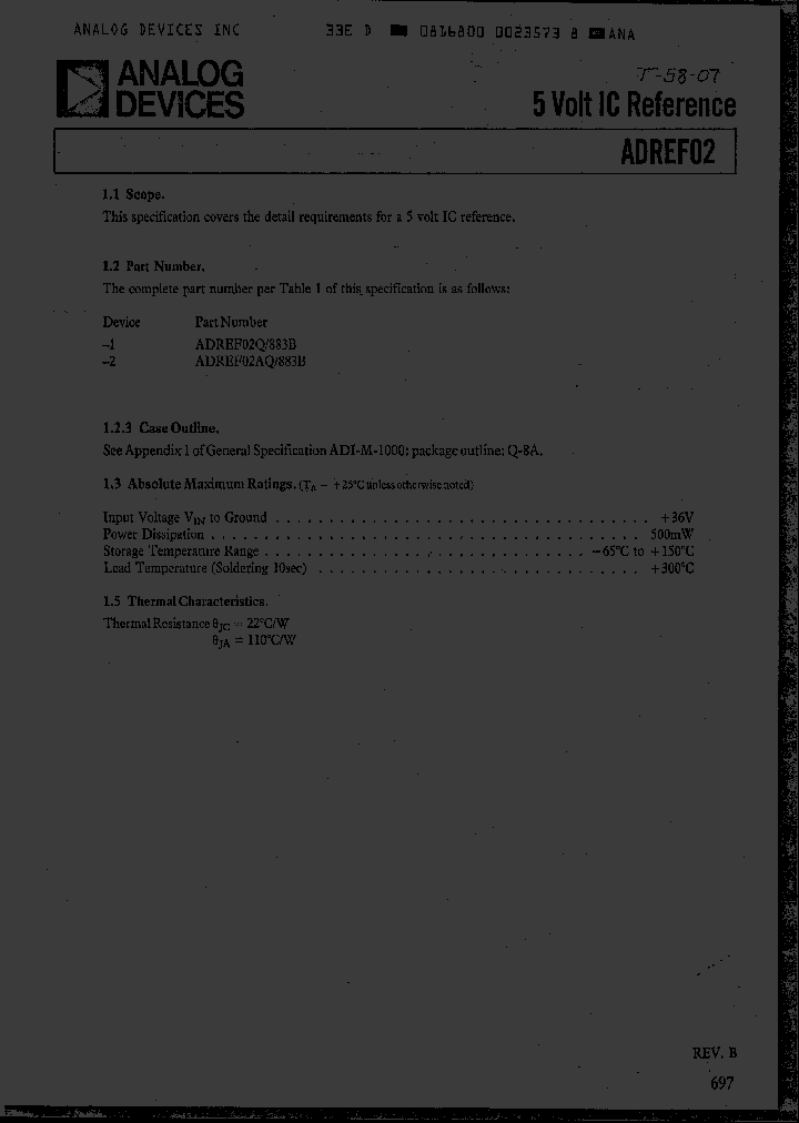 ADREF02AQ883B_3266680.PDF Datasheet