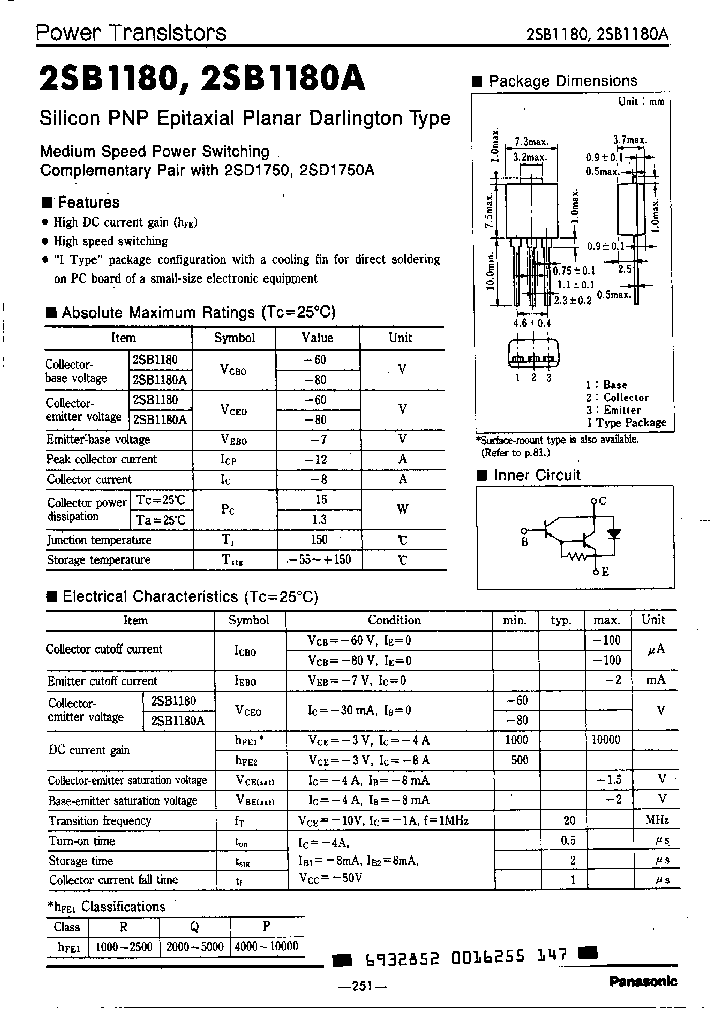 2SB1180AR_3267664.PDF Datasheet