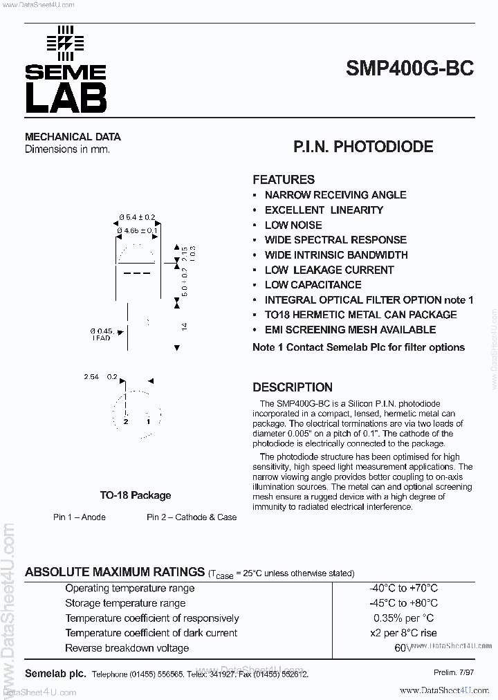 SMP400G-BC_3270830.PDF Datasheet