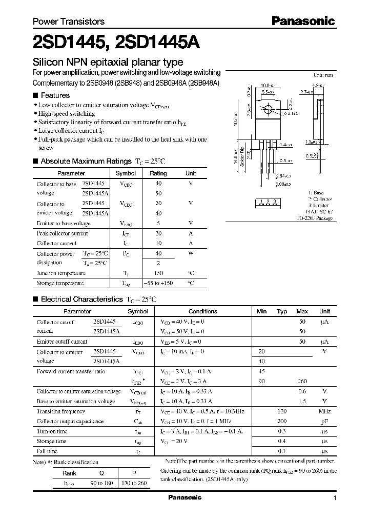 2SD1445AQ_3267011.PDF Datasheet