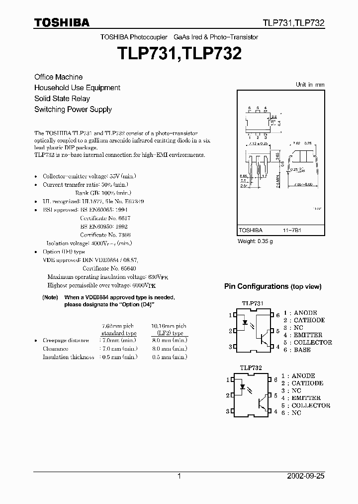 TLP732_3271563.PDF Datasheet