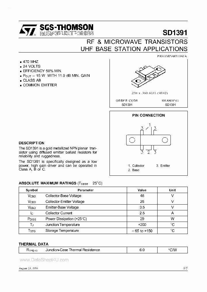 SD1391_3271400.PDF Datasheet