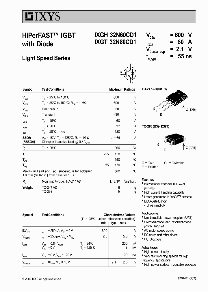 IXGT32N60CD1_3271793.PDF Datasheet