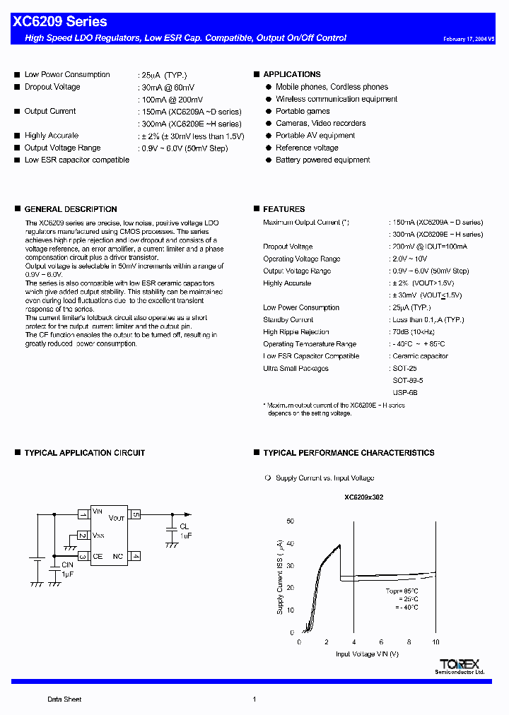 XC6209F30ADL_3272376.PDF Datasheet
