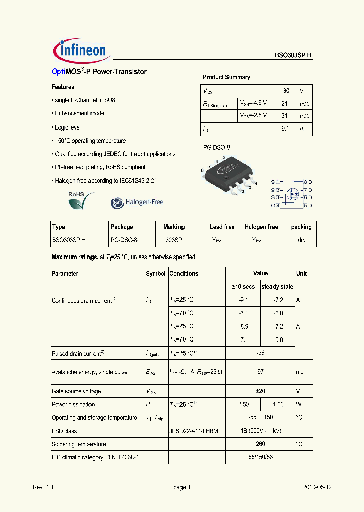 BSO303SPH_3272386.PDF Datasheet