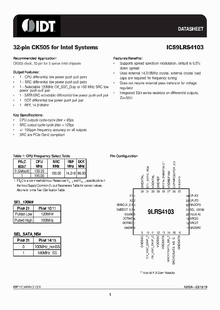 ICS9LRS4103_3272482.PDF Datasheet