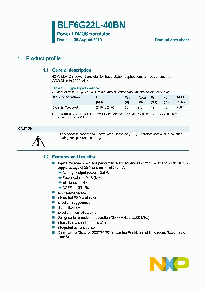 BLF6G22L-40BN_3274355.PDF Datasheet