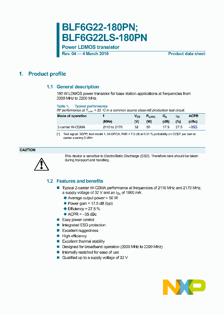 BLF6G22-180PN_3274353.PDF Datasheet