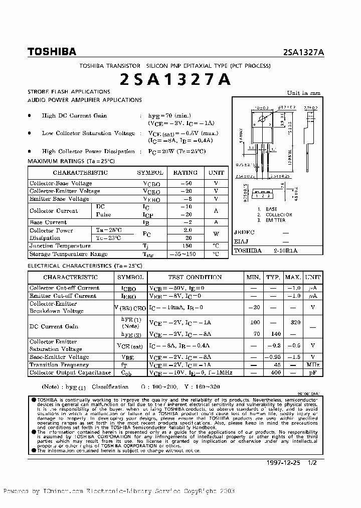 2SA1327AO_3274923.PDF Datasheet