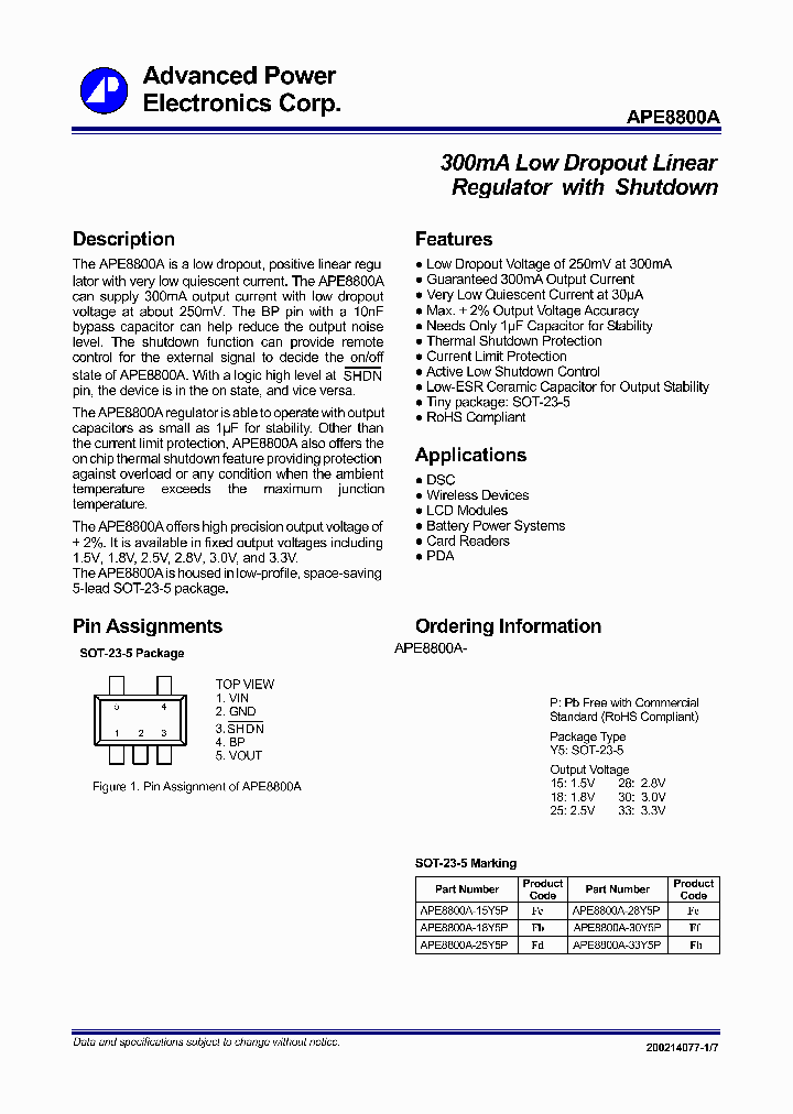 APE8800A-18Y5P_3275374.PDF Datasheet