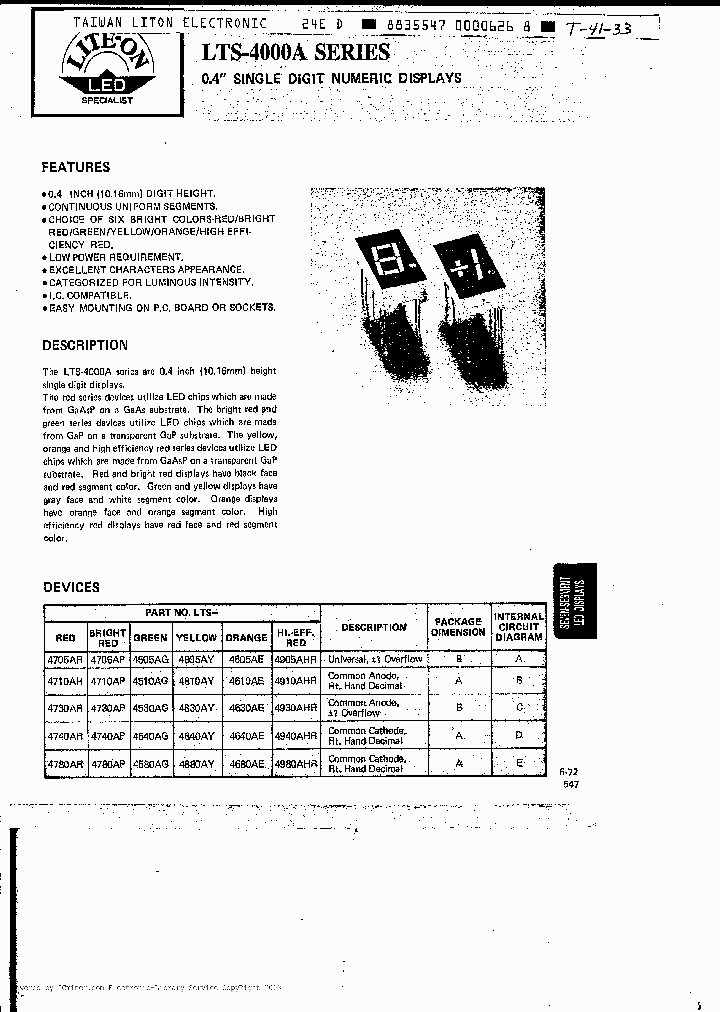 LTS4730AP_3275446.PDF Datasheet