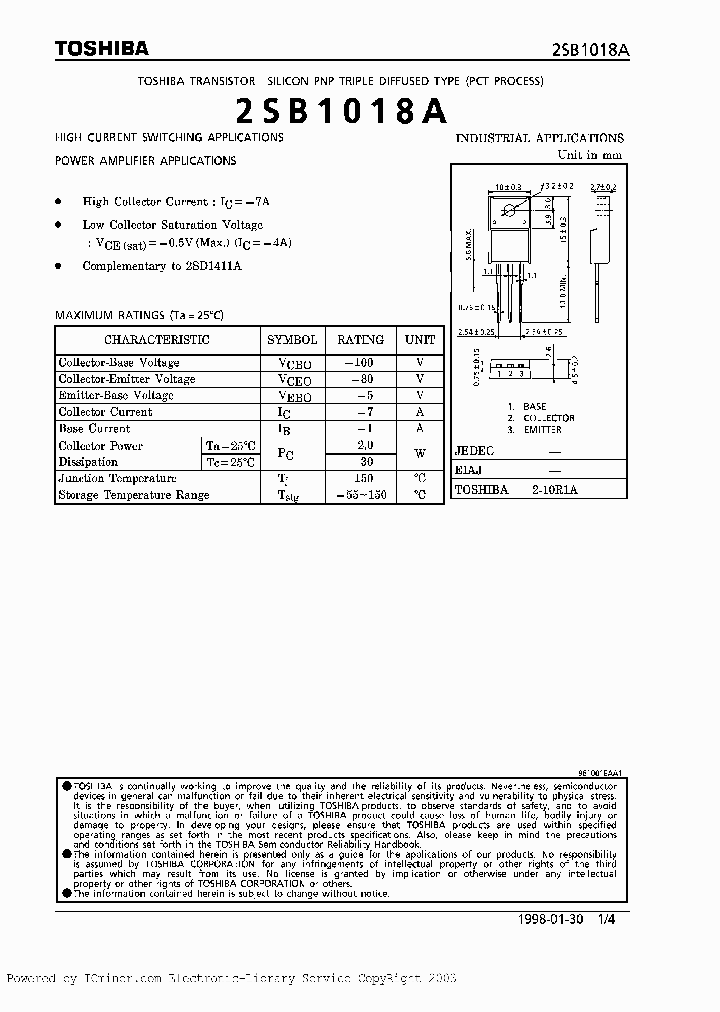 2SB1018AO_3274582.PDF Datasheet