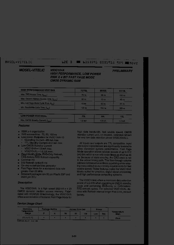V53C104AP-100L_3275536.PDF Datasheet