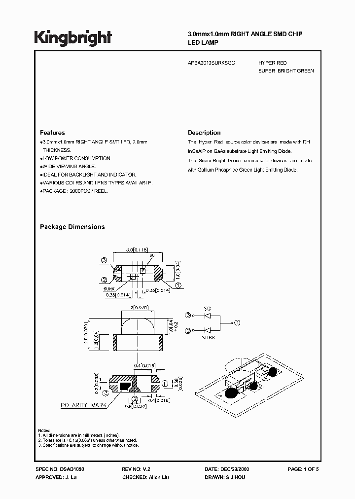 APBA3010SURKSGC_3276069.PDF Datasheet