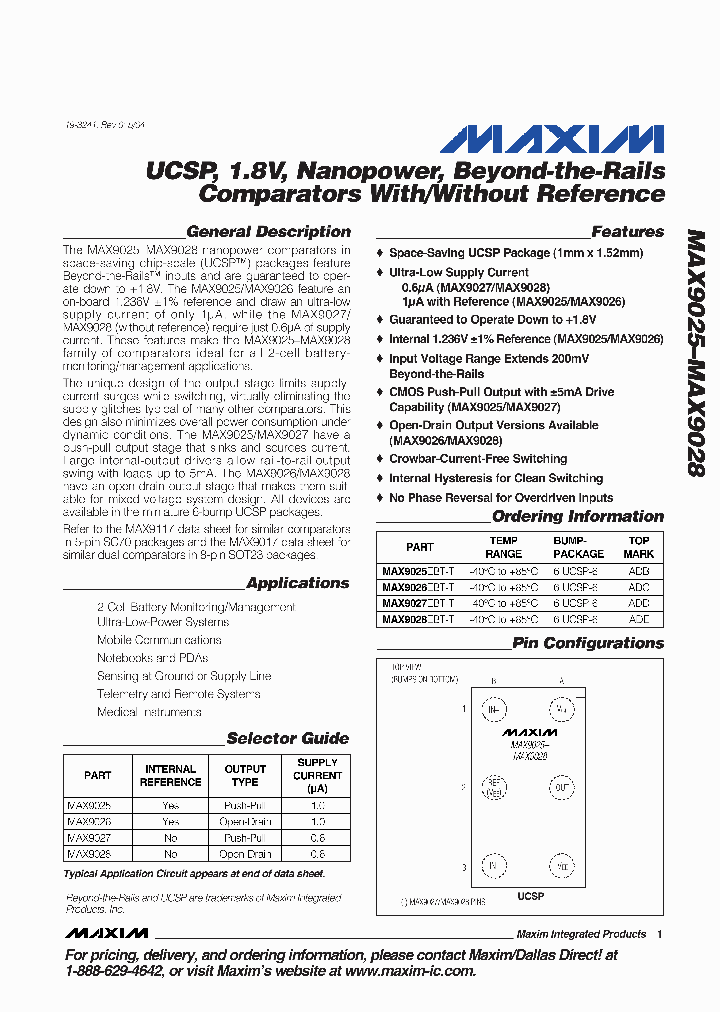 MAX9027EBT-T_3276856.PDF Datasheet