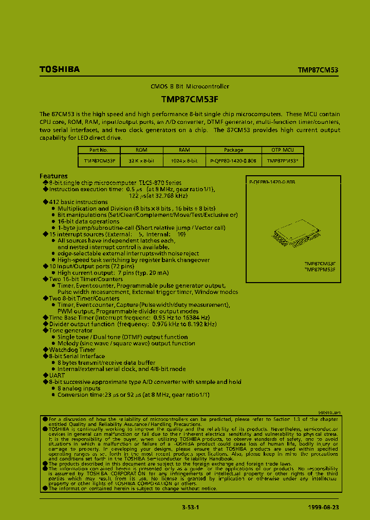 TMP87CM53F_3273814.PDF Datasheet