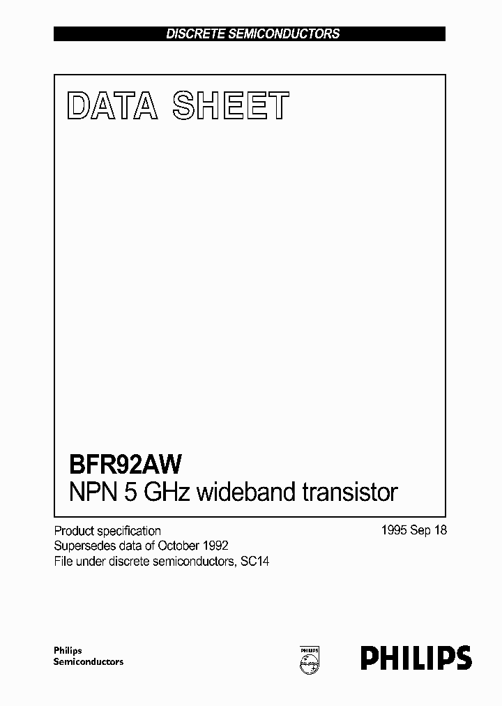 BFR92AWT1_3278336.PDF Datasheet