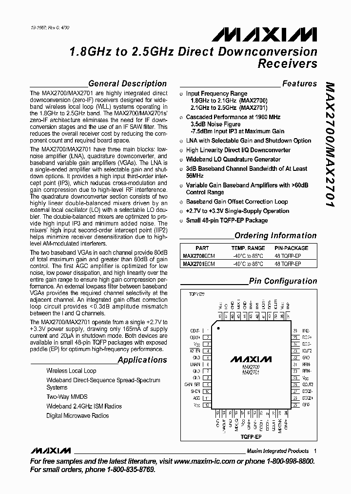 MAX2700_3276851.PDF Datasheet