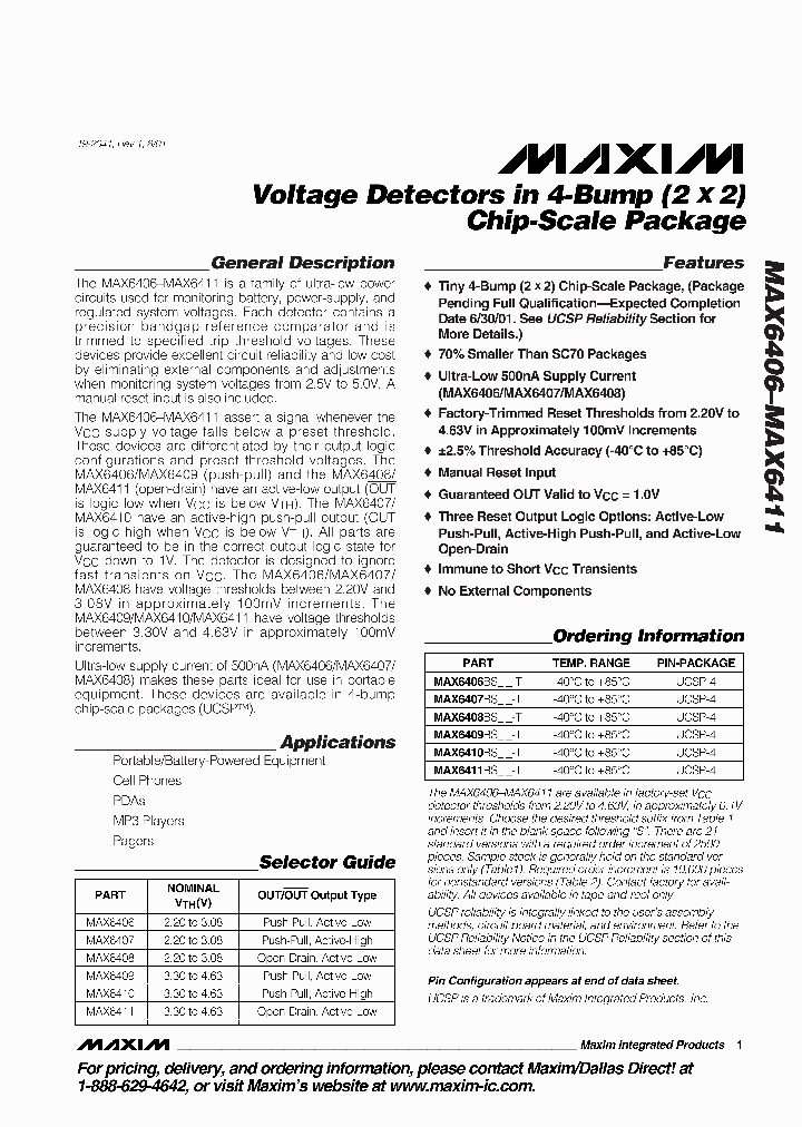 MAX6407BS_3279765.PDF Datasheet
