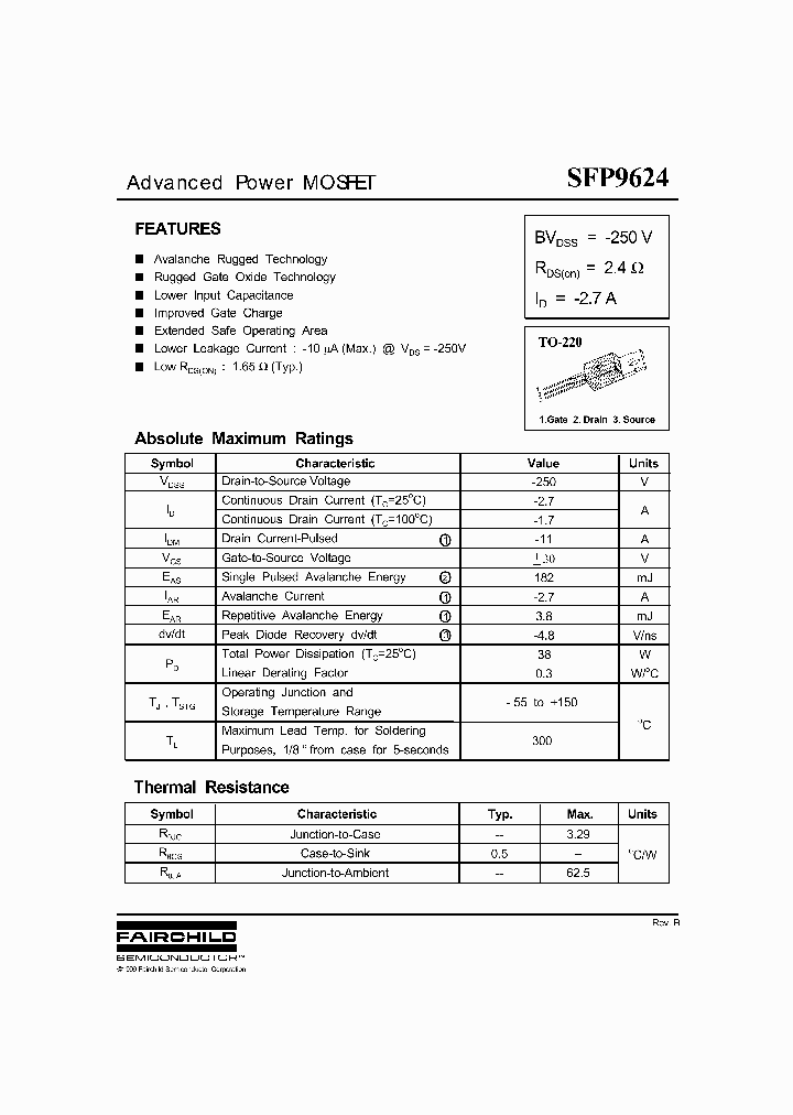 SFP9624_3283240.PDF Datasheet