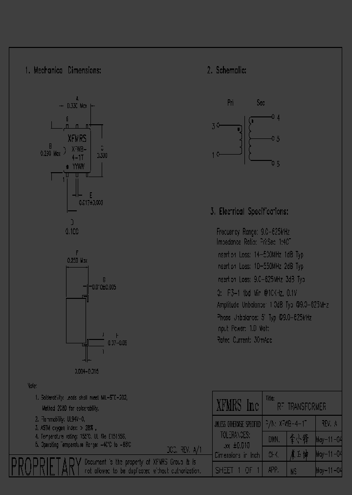 XFWB-4-1T_3285787.PDF Datasheet