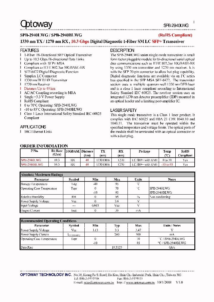 SPB-2940LWG_3283999.PDF Datasheet