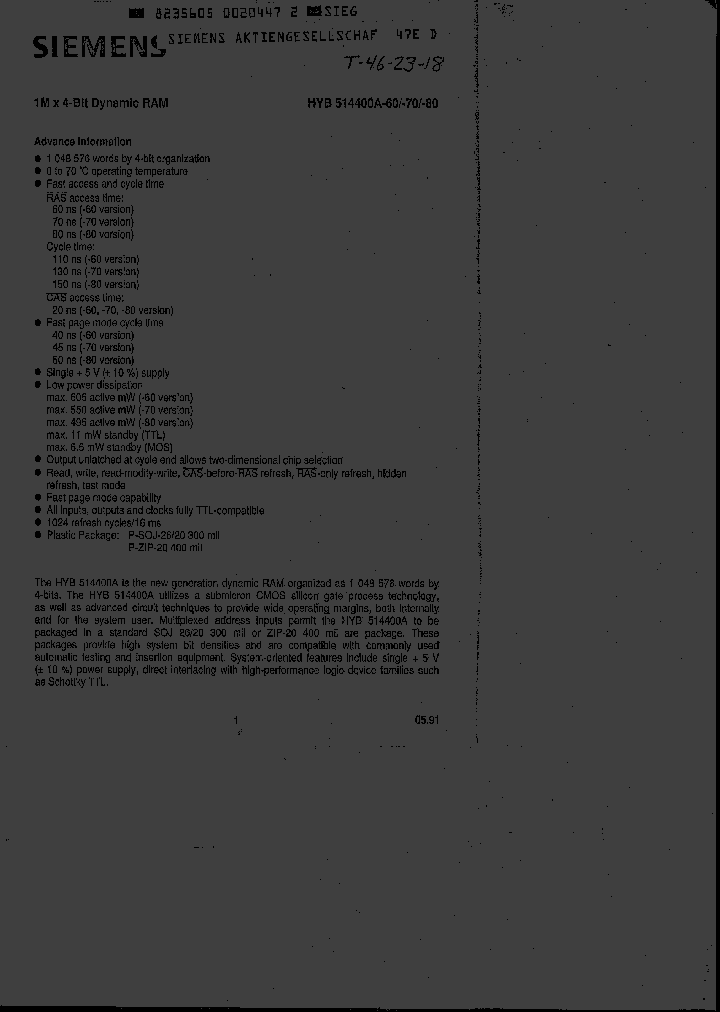 HYB514400AZ-70_3280888.PDF Datasheet