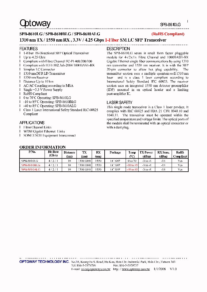 SPB-8610BLG_3287493.PDF Datasheet