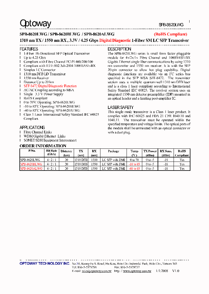 SPB-8620ALWG_3287498.PDF Datasheet