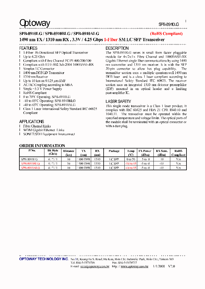 SPB-8910ALG_3288494.PDF Datasheet