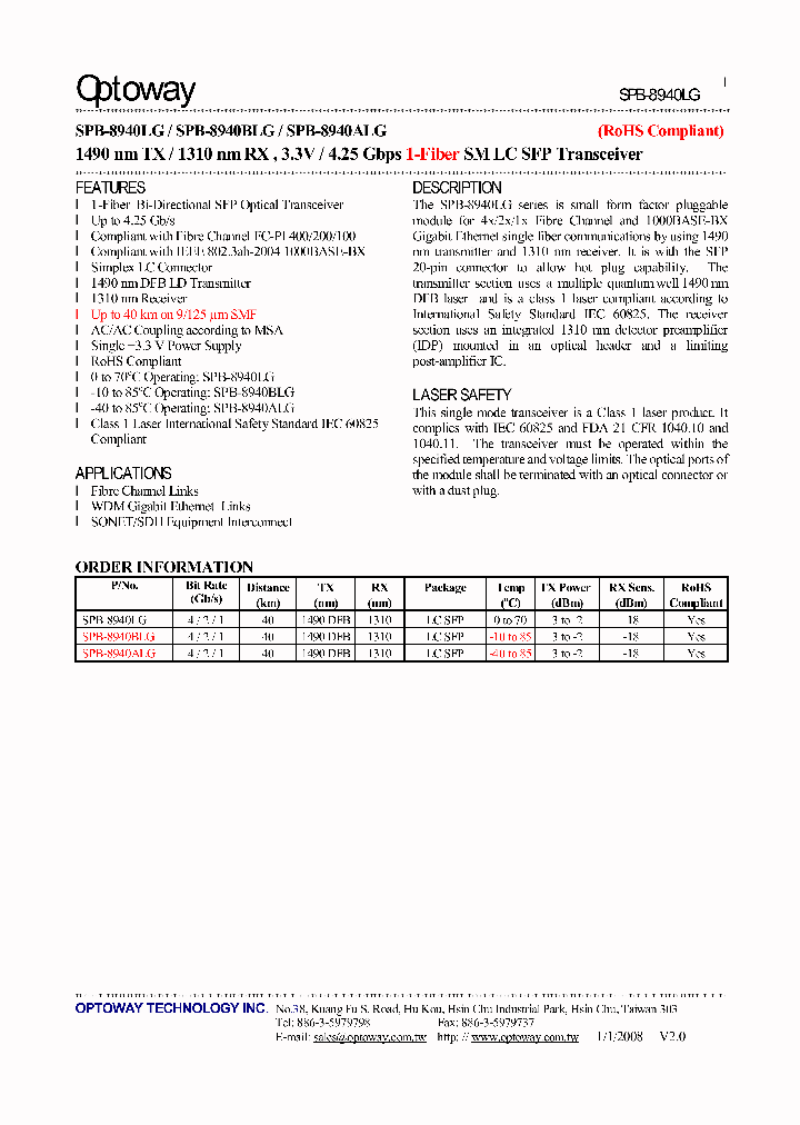 SPB-8940ALG_3288509.PDF Datasheet