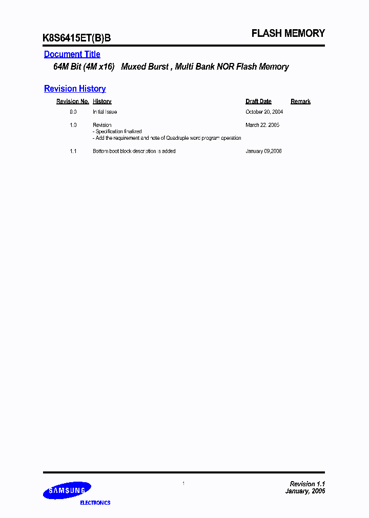 K8S6415EBB-DE7C_3289286.PDF Datasheet