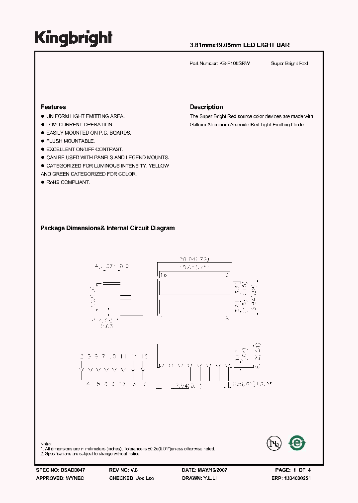 KB-F100SRW_3289874.PDF Datasheet