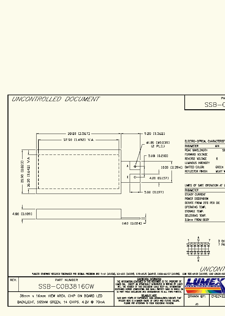 SSB-COB3816GW_3289925.PDF Datasheet