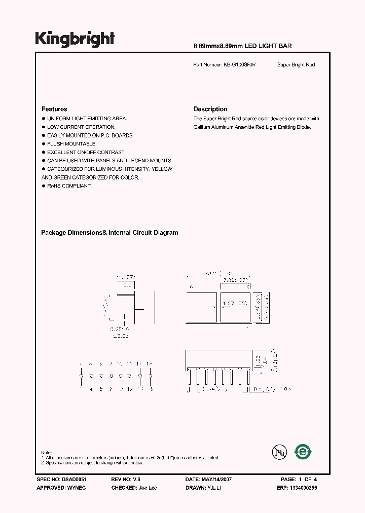KB-G100SRW_3290432.PDF Datasheet