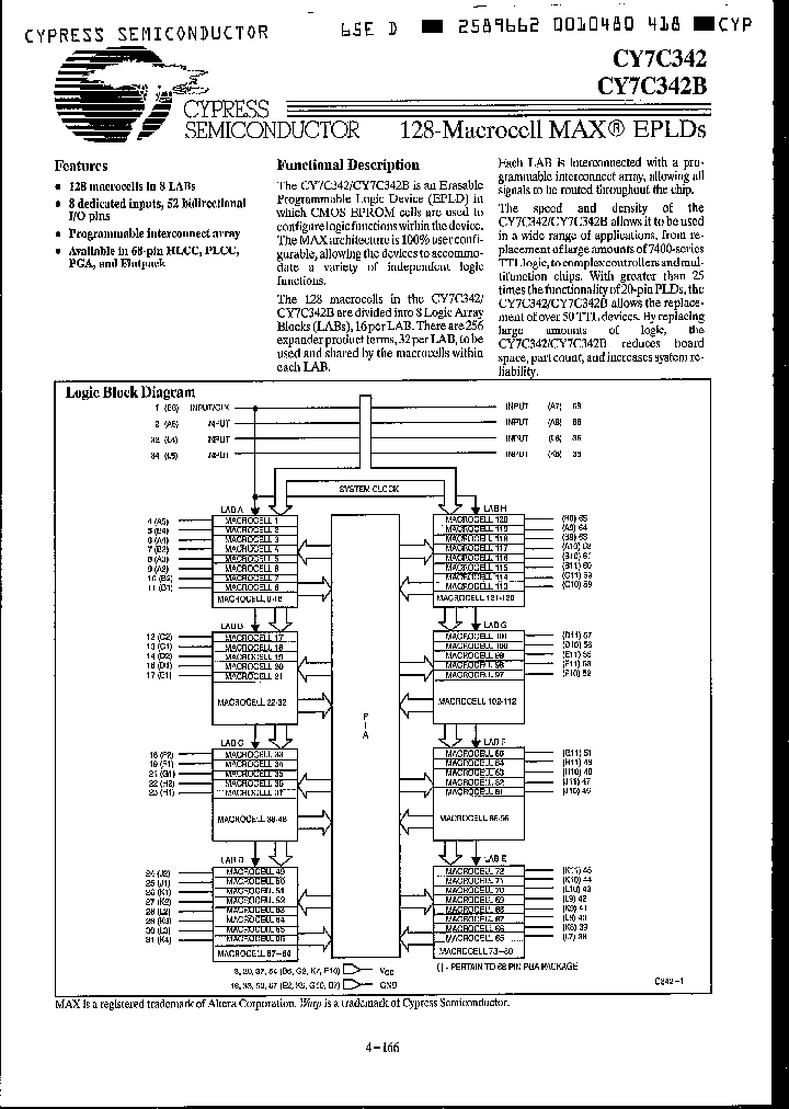 CY7C342B-25TMB_3291453.PDF Datasheet