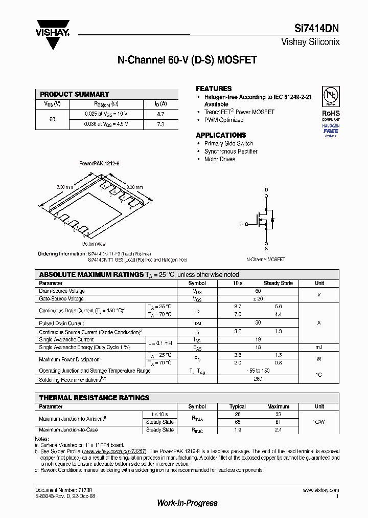 SI7414DN-T1-E3_3294005.PDF Datasheet