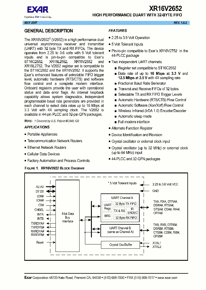 XR16V2652_3294265.PDF Datasheet