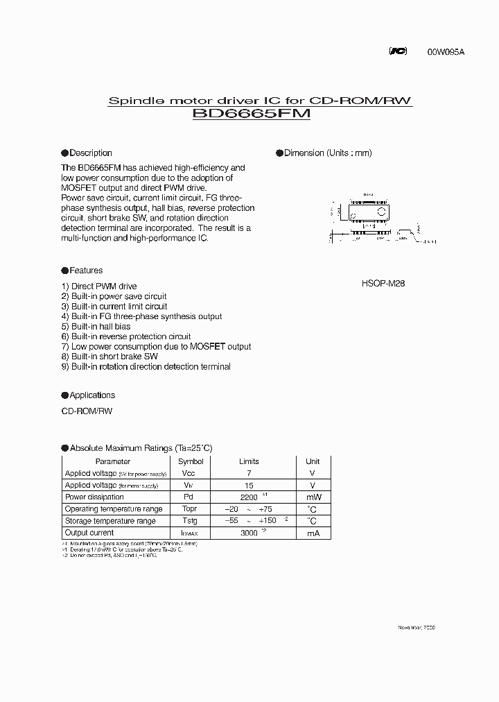 BD6665FM_3295464.PDF Datasheet