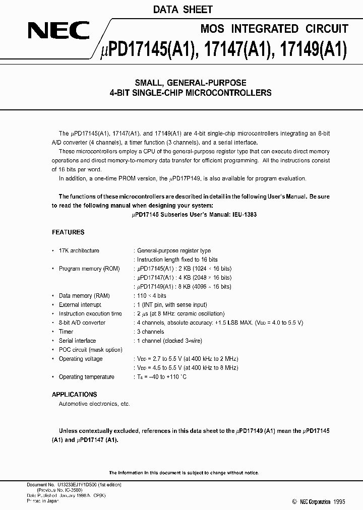 UPD17145GTA1_3301962.PDF Datasheet