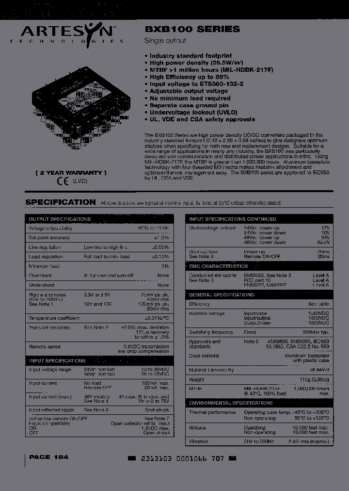 BXB100-24S15FHT_3296422.PDF Datasheet