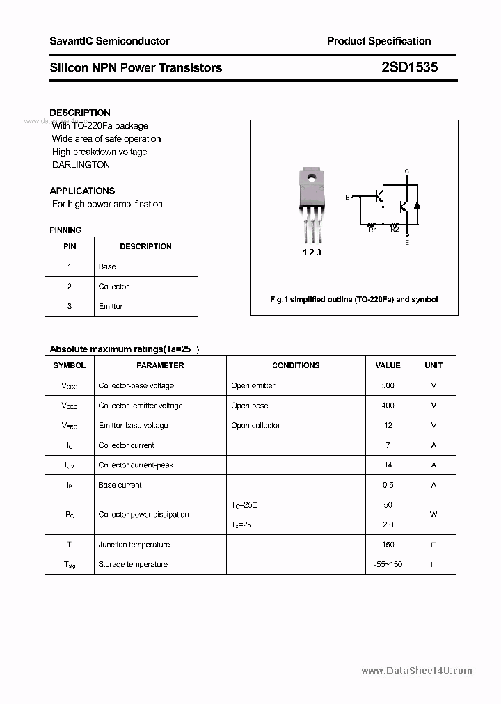 2SD1535_3301801.PDF Datasheet