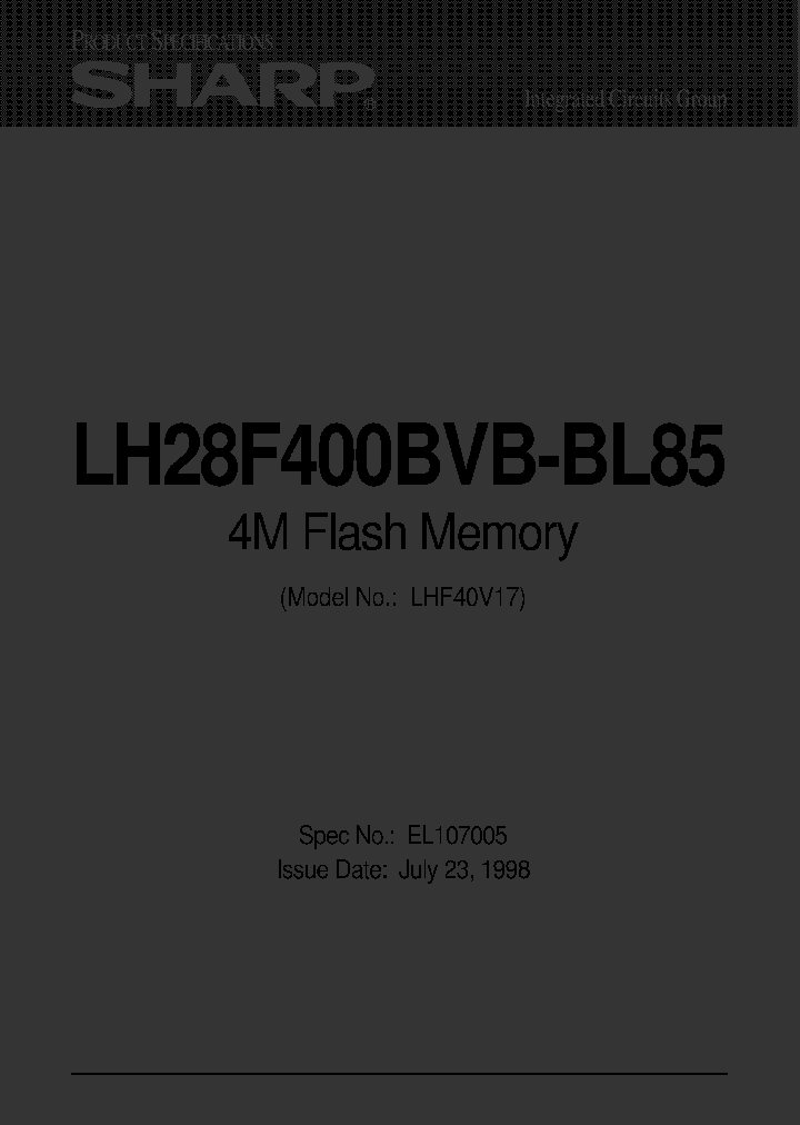 LH28F400BVB-BL85_3297321.PDF Datasheet