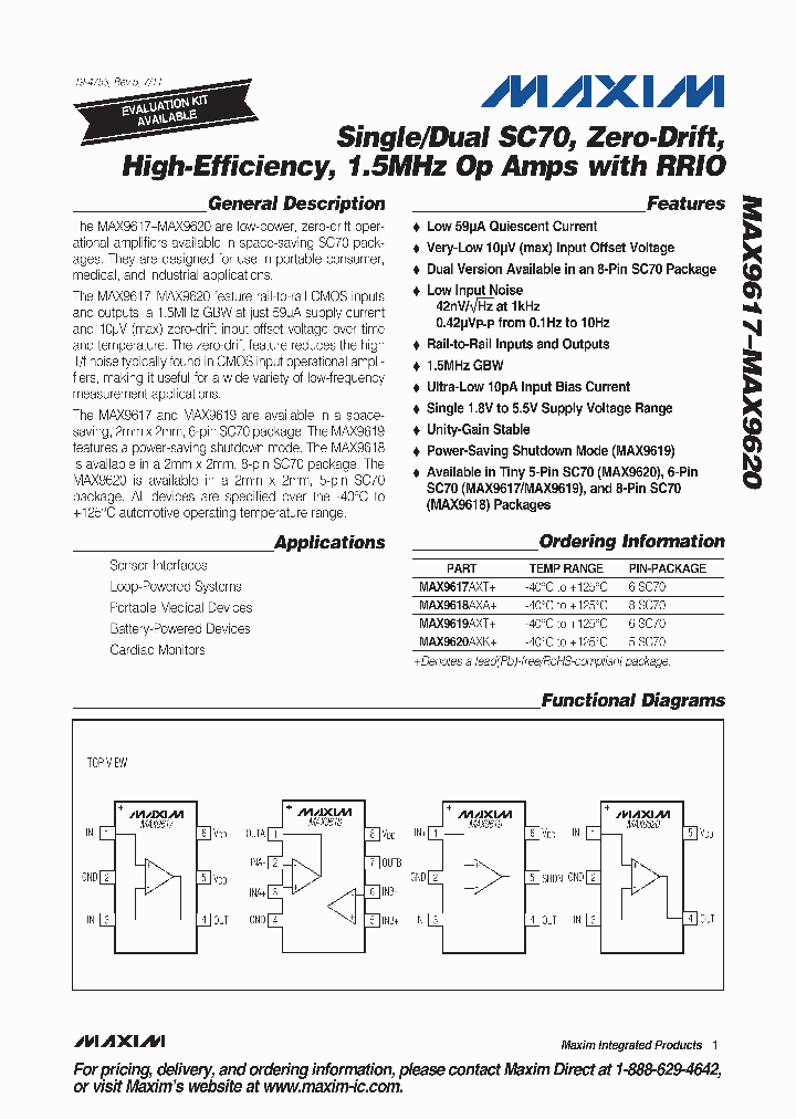 MAX9620AXK_3302319.PDF Datasheet